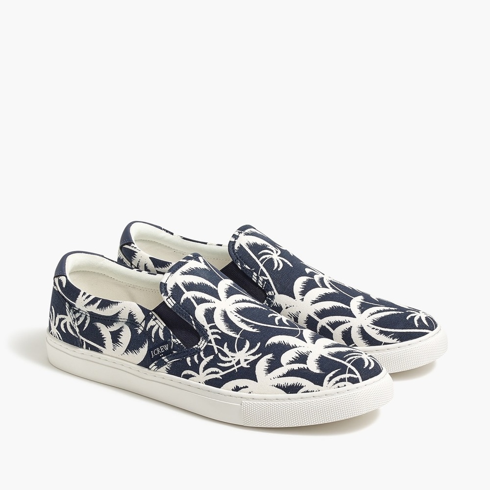 New JCREW Explorer canvas slip-on sneakers Size 10